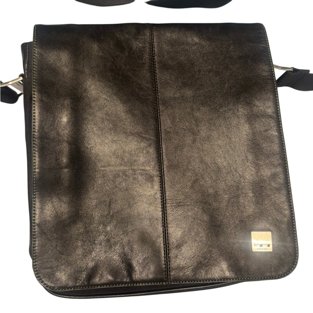 Knomo London Leather Messenger Bag